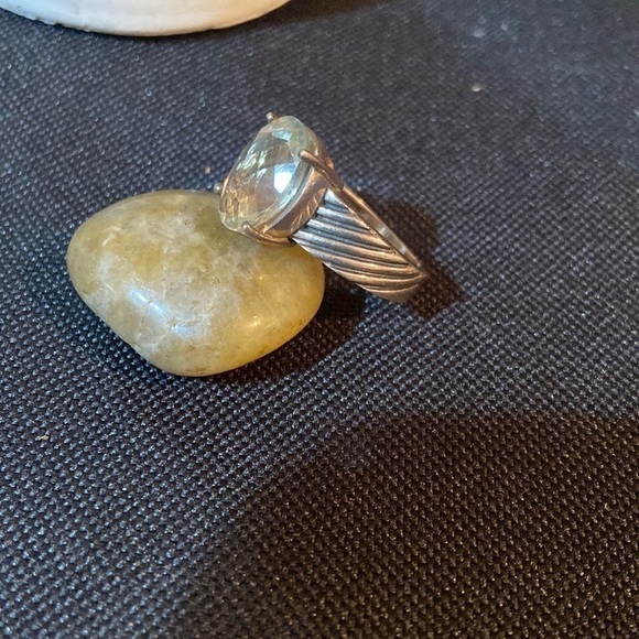 Silver Rhinestone Ring 925 - Picture 2 of 4